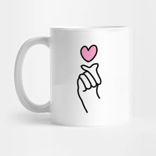 Korean Finger Mini Pink Sweety Mug